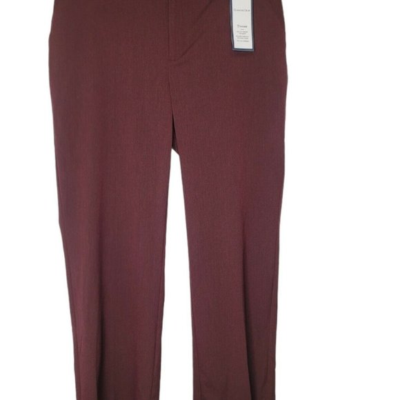 Charter Club Womens Maroon Trouser Pants Size 14W - Picture 1 of 7